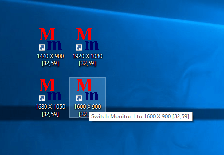 Change Monitor Resolution with Desktop Shortcut on Single or Multiple Monitor Windows Computer
