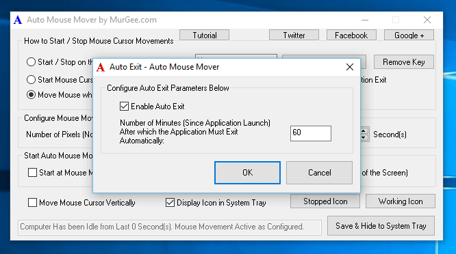 Keep Computer Active for Configurable Time Duration