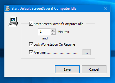 Start Default Screensaver if Computer is idle for Defined Time Duration