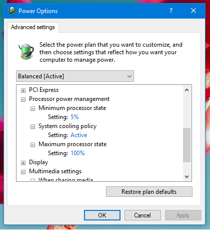 Adjust Power Plan Settings to Manage How your Computer Uses Power