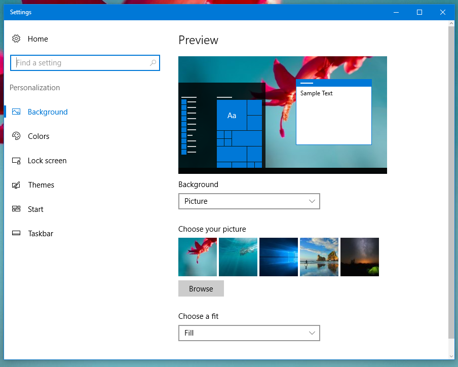 Various Options Provided by Windows 10 to Personalize your Desktop
